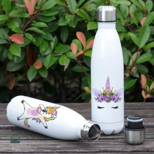 Gourde Licorne pour boissons chaudes ou froides