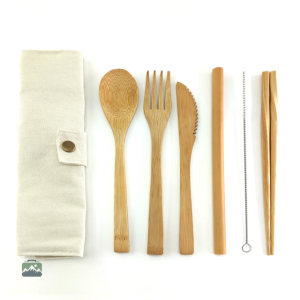 Couvert en Bambou Blanc, élégant et durable pour vos repas