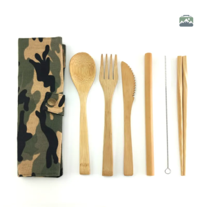 Couvert en bambou camouflage
