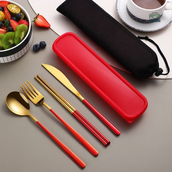 Couverts portables en inox pour pique-nique