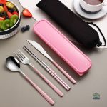 Couverts inoxydables pour repas en extérieur