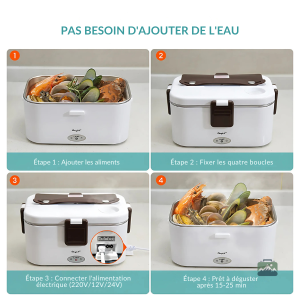 Conteneur Alimentaire Électrique Blanc