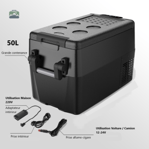 Glacière 50L pour voyages en voiture