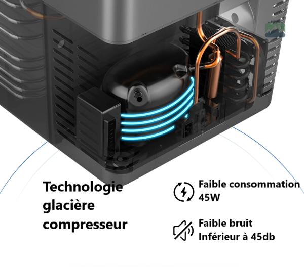 Glacière électrique compacte de 25 litres