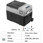 Glacière Électrique robuste 50L