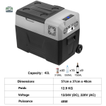 Glacière 30L avec technologie de compression