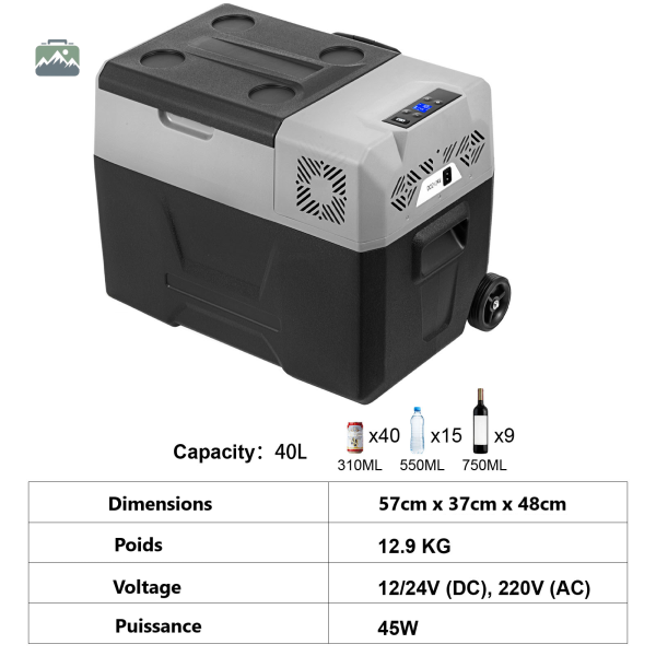 Glacière 30L avec technologie de compression