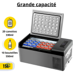 Glacière 15L idéale pour vos trajets en voiture