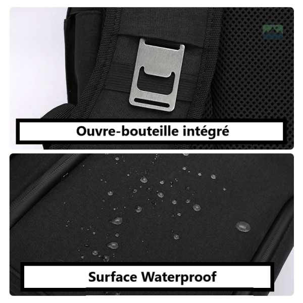 Glacière Sac à Dos gris pour repas en plein air