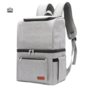 Glacière Sac à Dos Isotherme Gris pour Enfant