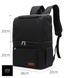 Sac à Dos noir isotherme pour garder vos aliments frais