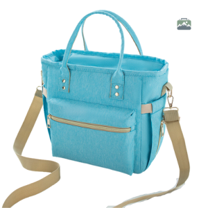 Glacière souple bleue avec bandoulière pratique