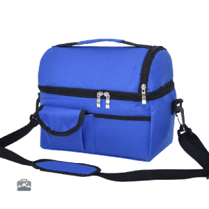 Glacière souple bleu foncé 10L, idéale pour le transport d'aliments