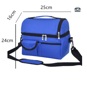 Glacière souple 10L, design bleu foncé, compacte et pratique