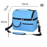 Glacière souple 10L de couleur bleue pour le plein air