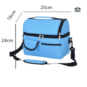 Glacière souple 10L de couleur bleue pour le plein air