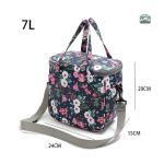 Glacière souple pratique avec fleurs pour snacks
