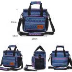 Accessoire de plage : glacière souple bleue