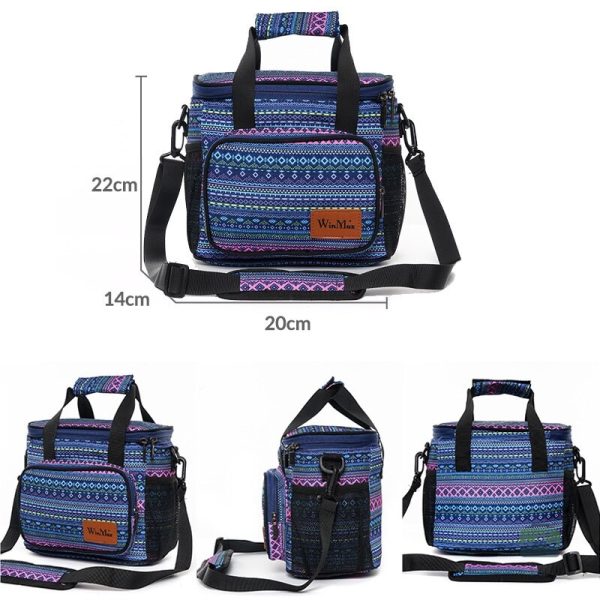 Accessoire de plage : glacière souple bleue