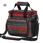 Glacière souple mosaïque rouge pour un transport pratique