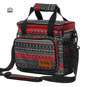 Glacière souple mosaïque rouge pour un transport pratique