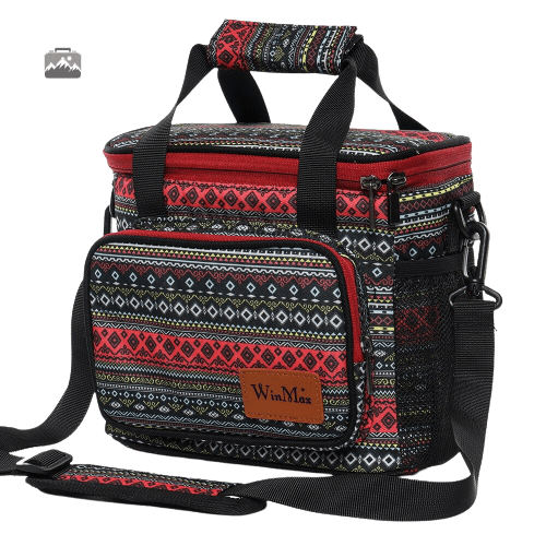 glaciere-souple-mosaique-rouge-1 Glacière souple mosaïque rouge pour un transport pratique