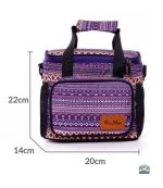 Glacière Souple design Mosaïque en teintes violettes