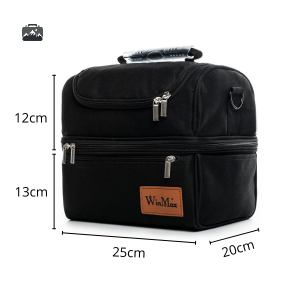 Glacière souple 12.5L noire pour le camping et pique-niques