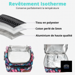 Glacière pratique noire 12.5L, transport facile et léger