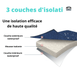 Glacière 13L souple noire, pratique et légère pour vos pique-niques