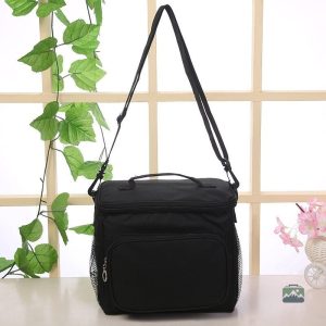 Sac isotherme noir, léger et pratique pour les sorties