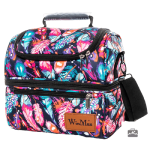 Glacière souple plumes multicolores 12.5L