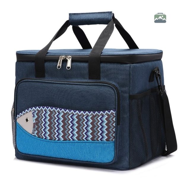 Glacière souple poisson bleu pour le transport d'aliments