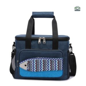 Glacière souple design poisson bleu, idéale pour les sorties