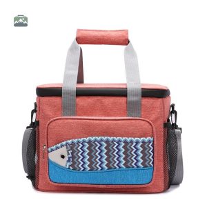 Glacière souple pour pique-nique avec motif poisson rouge