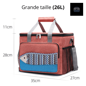 Glacière souple compacte et légère pour les sorties