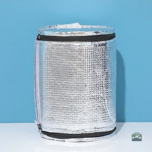 Accessoire de pique-nique : glacière souple grise et pratique