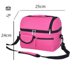 Glacière rose 10L, transport facile et léger
