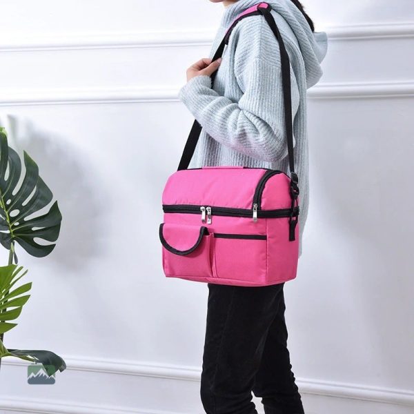 Glacière pratique 10L, design souple et coloré en rose