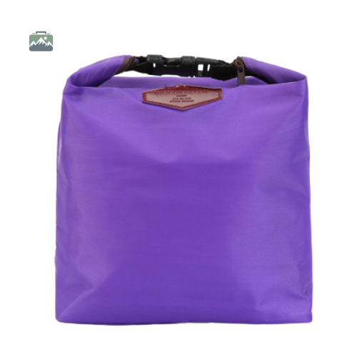 glaciere-souple-tissu-violette-1 Glacière souple en tissu violet, idéale pour le transport des aliments