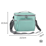 Sac isotherme souple vert et gris pour sorties et pique-niques