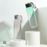 Design moderne de gourde en verre grise