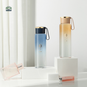 Gourde en verre grise, idéale pour le quotidien