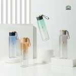 Gourde en verre grise, alternative écologique aux plastiques