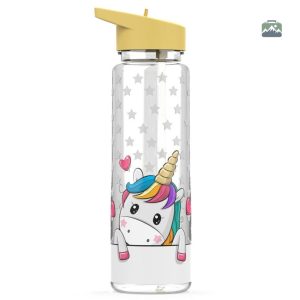 Gourde enfant licorne colorée et amusante pour boissons