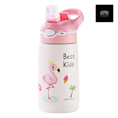 gourde-enfant-flamant-rose-1 Gourde enfant design flamant rose