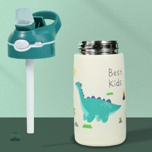 Accessoire enfant : gourde flamant rose colorée