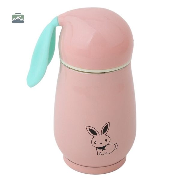 Gourde inox lapin pour enfants, pratique et mignonne
