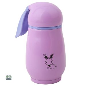 Gourde enfant inox motif lapin, légère et durable