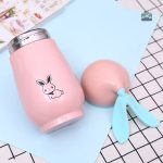 Gourde enfant inox, joli lapin pour une hydratation amusante